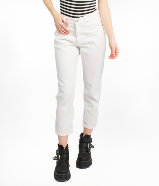 JEAN MOM BLANCO