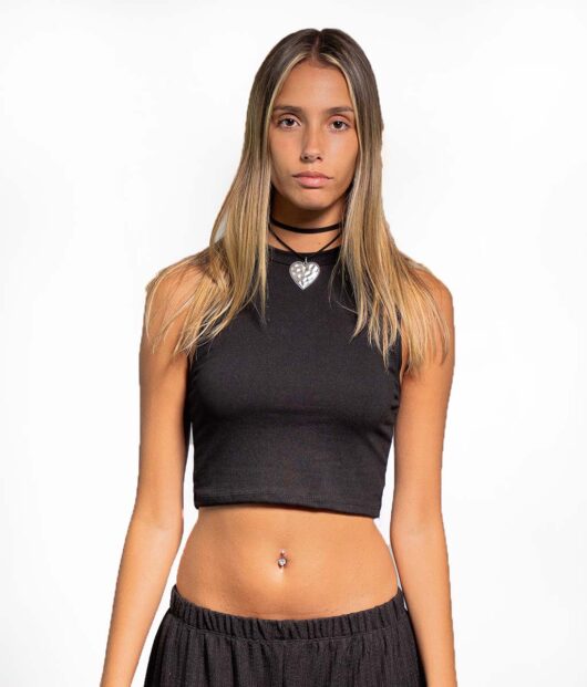 TOP AMERICANO CON CUELLO